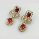 Rajwadi Collection Gold Pated Crystal Stone Dangler Earrings