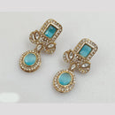 Rajwadi Collection Gold Pated Crystal Stone Dangler Earrings