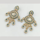 Rajwadi Collection Gold Pated Crystal Stone Dangler Earrings