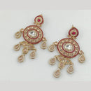 Rajwadi Collection Gold Pated Crystal Stone Dangler Earrings