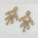 Rajwadi Collection Gold Pated Crystal Stone Dangler Earrings