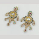 Rajwadi Collection Gold Pated Crystal Stone Dangler Earrings