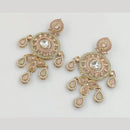 Rajwadi Collection Gold Pated Crystal Stone Dangler Earrings