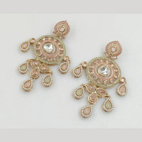 Rajwadi Collection Gold Pated Crystal Stone Dangler Earrings
