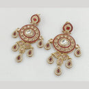 Rajwadi Collection Gold Pated Crystal Stone Dangler Earrings
