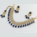 Rajwadi Collection Gold Plated Crystal Stone Necklace Set