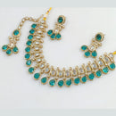 Rajwadi Collection Gold Plated Crystal Stone Necklace Set