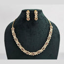 Rajwadi Collection Gold Plated American Diamond Necklace Set