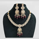 Rajwadi Collection Gold Plated American Diamond Necklace Set