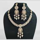 Rajwadi Collection Gold Plated American Diamond Necklace Set