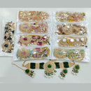 Rajwadi Collection Gold Plated Kundan Stone And Pearl Choker Necklace Set