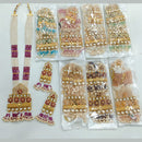 Rajwadi Collection Gold Plated Crystal Stone And Pearl Long Necklace Set