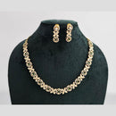Rajwadi Collection Gold Plated American Diamond Necklace Set