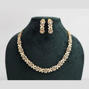 Rajwadi Collection Gold Plated American Diamond Necklace Set