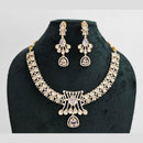 Rajwadi Collection Gold Plated American Diamond Necklace Set