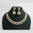 Rajwadi Collection Gold Plated American Diamond Necklace Set