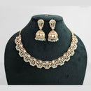 Rajwadi Collection Gold Plated American Diamond Necklace Set