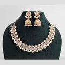 Rajwadi Collection Gold Plated American Diamond Necklace Set