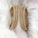 Rajwadi Collection Gold Plated Crystal Stone Bangles Set
