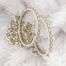 Rajwadi Collection Gold Plated Crystal Stone And Pearl Bangles Set