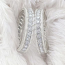 Rajwadi Collection Silver Plated Crystal Stone And Pearl Bangles Set