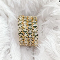 Rajwadi Collection Gold Plated Crystal Stone Bangles Set
