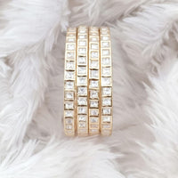 Rajwadi Collection Gold Plated Crystal Stone Bangles Set