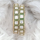 Rajwadi Collection Gold Plated Crystal Stone Bangles Set