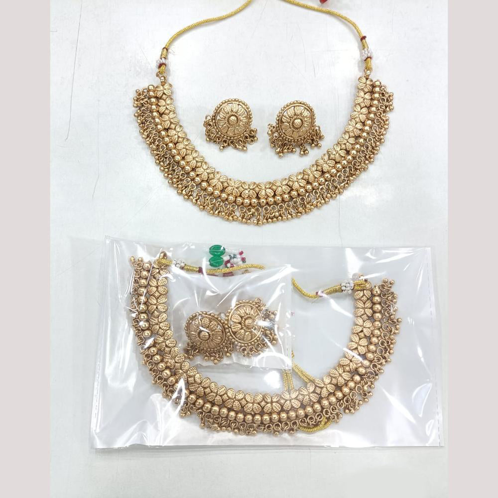 Rajwadi Collection Gold Plated  Necklace Set [1 Piece only]