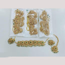Rajwadi Collection Gold Plated Pota Stone Choker Necklace Set