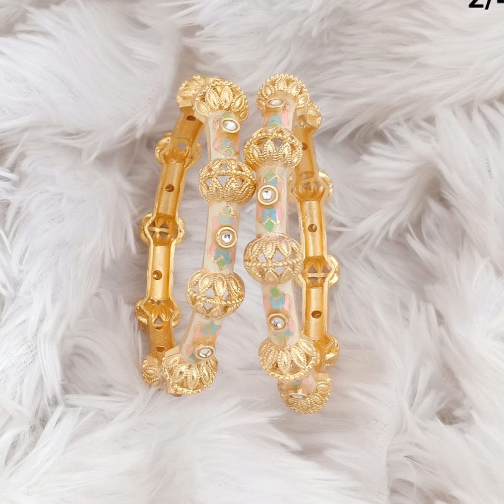 Rajwadi Collection Gold Plated Bangles Set