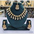 Rajwadi Collection Crystal And Beads Necklace Set