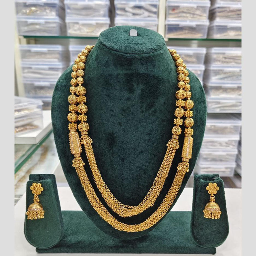Rajwadi Collection Beads Long Necklace Set