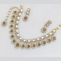 Rajwadi Collection Crystal And Austrian Stone Necklace Set