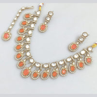 Rajwadi Collection Crystal And Austrian Stone Necklace Set