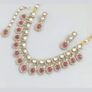 Rajwadi Collection Crystal And Austrian Stone Necklace Set
