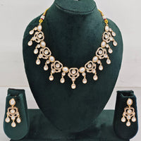 Rajwadi  Necklace Set with Authentic Polki Kundan Work Perfect for Weddings And Celebrations