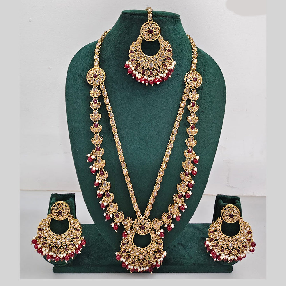 Rajwadi Collection Ethnic Rani Haar Set for Festive Occasions