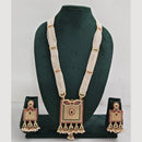 Rajwadi Collection Pearl Detaling  Long Necklace Set