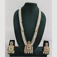 Rajwadi Collection Pearl Detaling  Long Necklace Set