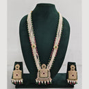 Rajwadi Collection Pearl Detaling  Long Necklace Set