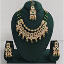 Rajwadi Collection Traditional Kundan And Pearl Necklace Set