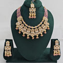 Rajwadi Collection Traditional Kundan And Pearl Necklace Set