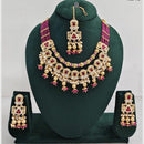 Rajwadi Collection Traditional Kundan And Pearl Necklace Set
