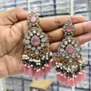 Rajwadi Collection Royal Pota Stone Ethnic Dangler Earrings