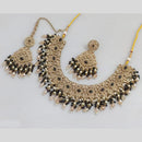 Rajwadi Collection Traditional Luxe Crystal Stone And Beads Necklace Set