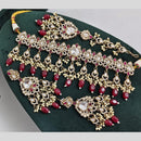 Rajwadi Collection Exclusive Kundan Pearl And Beads Ethnic Choker Necklace Set 