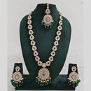 Rajwadi Collection Premium Pota And Austrian Stone Ethnic Long Necklace Set 