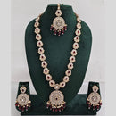 Rajwadi Collection Premium Pota And Austrian Stone Ethnic Long Necklace Set