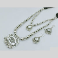 Rajwadi Collection Designer Oxidised Necklace Set